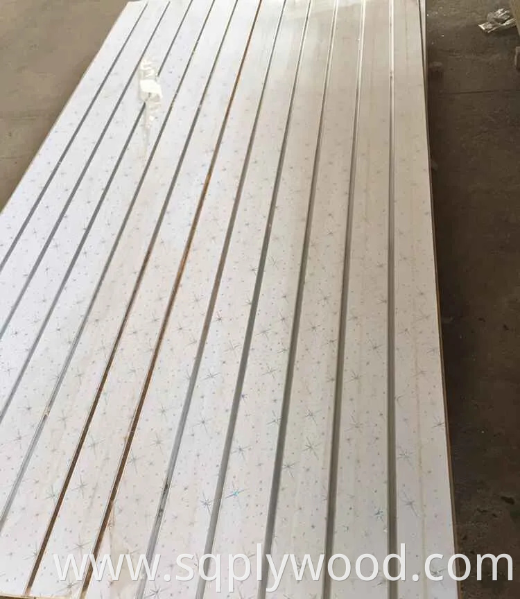 Melamine Faced Slotted MDF with 7, 9 or 11 Slots